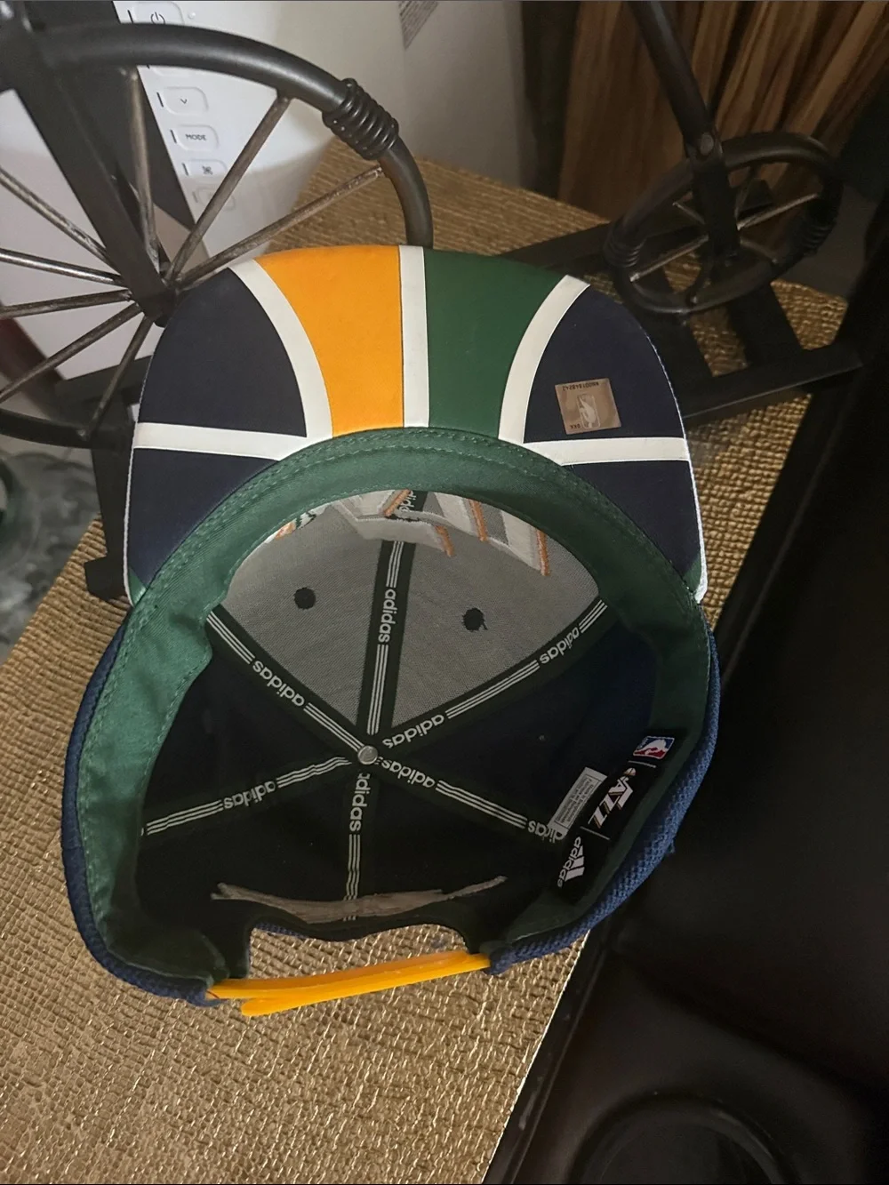 adidas Navy and Gray Utah Jazz Fitted Hat